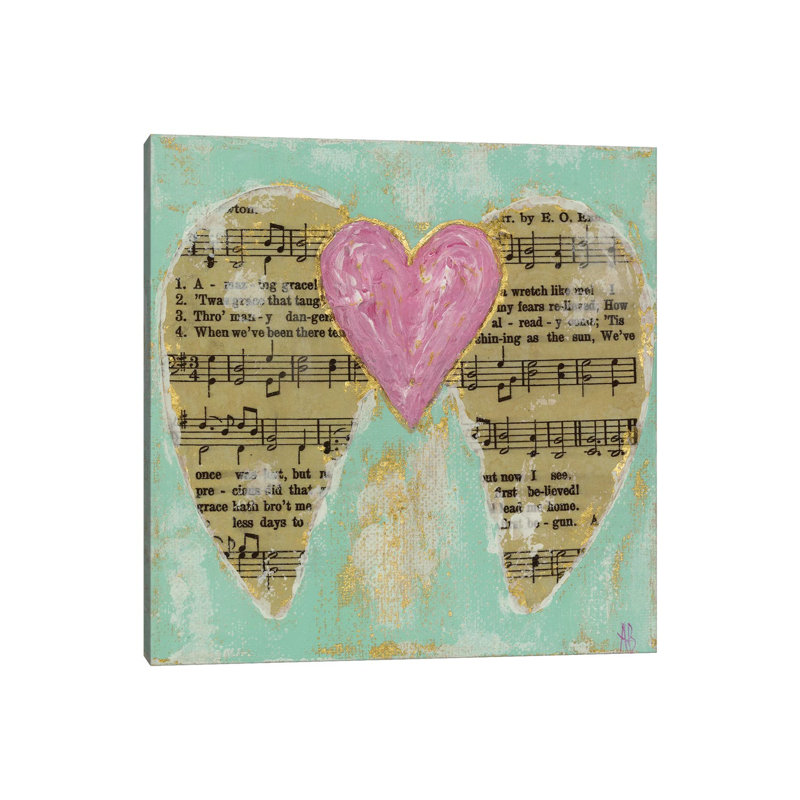 Amazing Grace Pink by Ashley Bradley - Print on Canvas, Wrapped Canvas, 30.48 cm H x 30.48 cm W