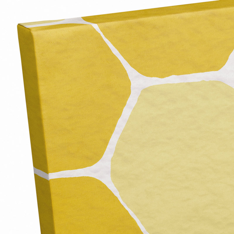 «Yellow Honeycomb Bee», reproduction d'impression sur toile tendue