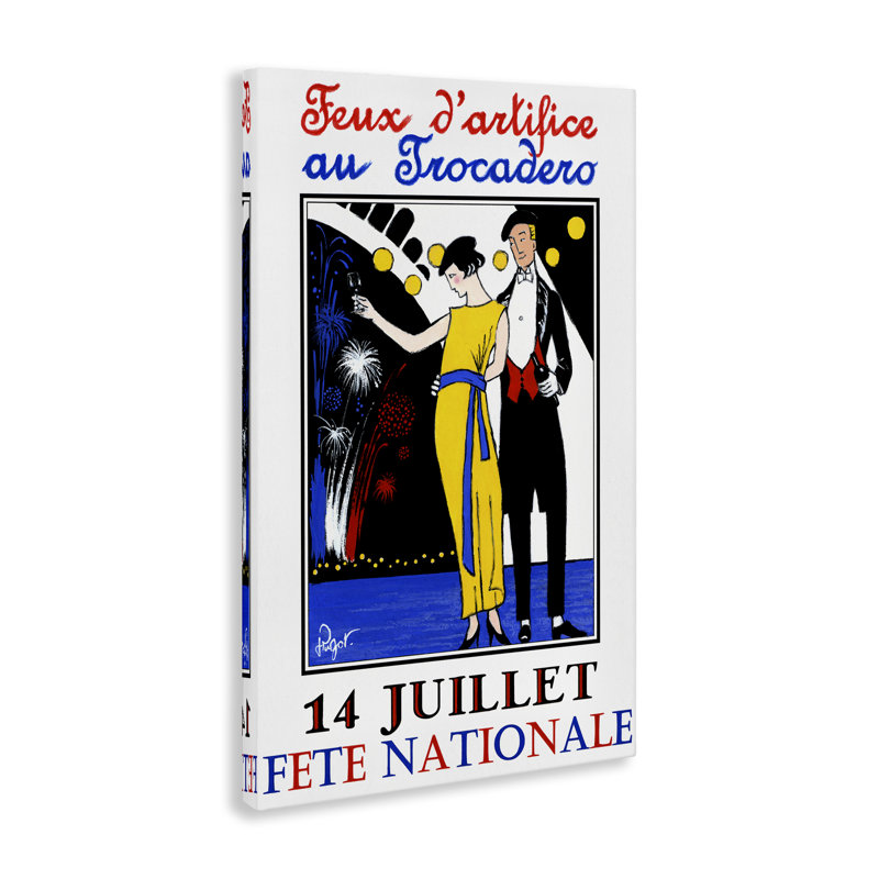 Publicité rétro sur toile, par Jean-Pierre Got, H 24 po x l 16 po