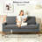3-In-1 Convertible Sofa Bed For Small Spaces – Adjustable Split Back Couch Lounger Sleeper With 600Lb Capacity, Certipur-US Foam, OEKO-TEX Certified-871462411