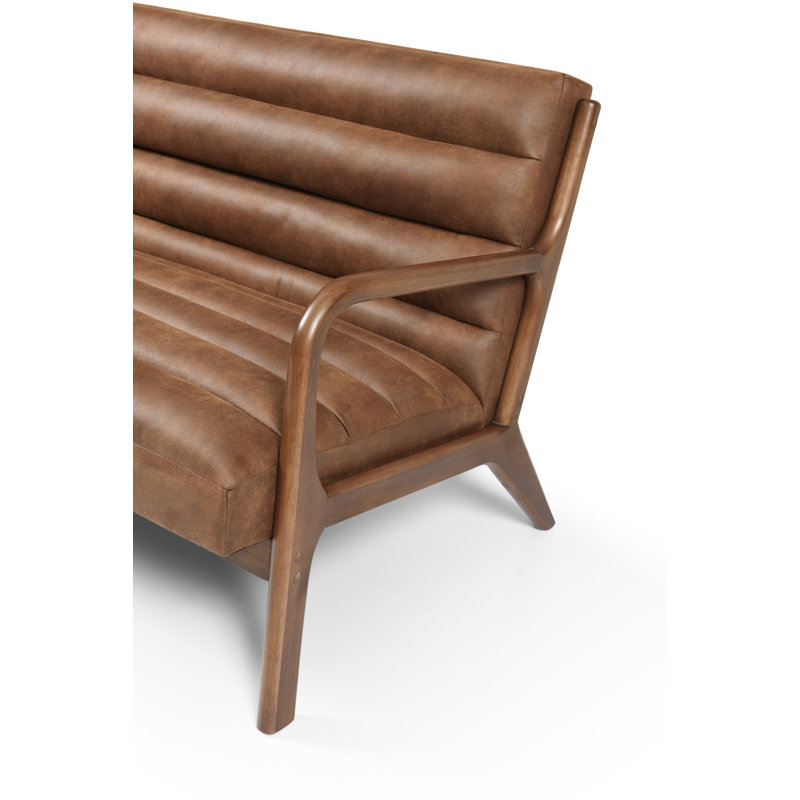 Hayle 2 Seater Faux Leather Loveseat