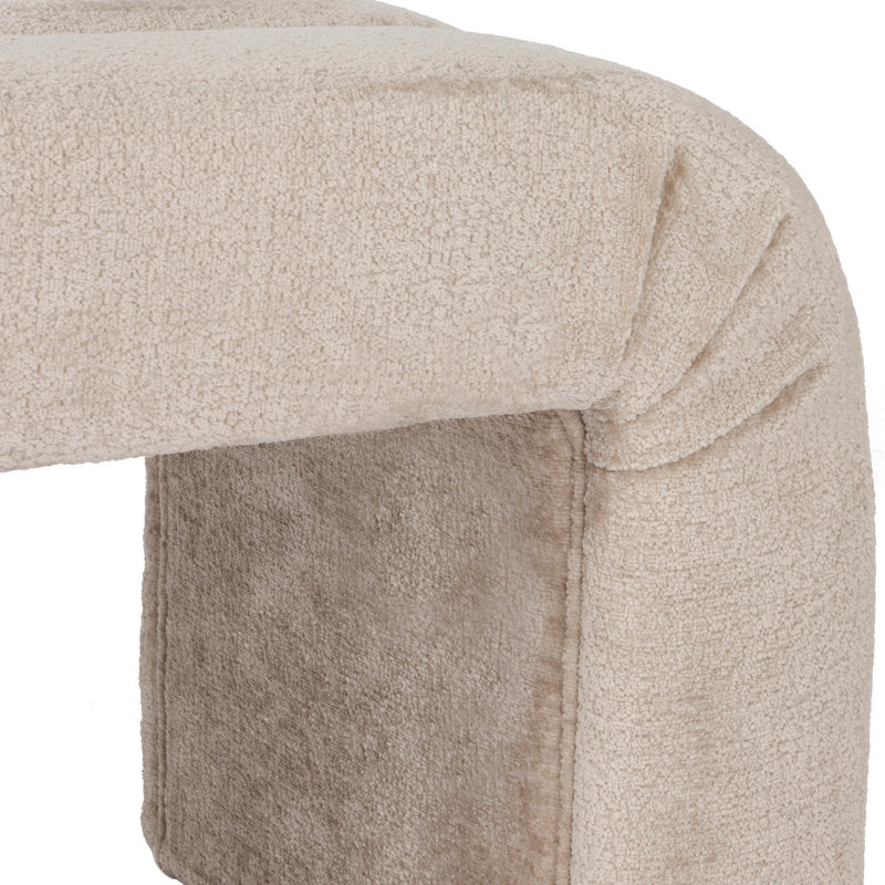 Mercer Upholstered Bench, Taupe