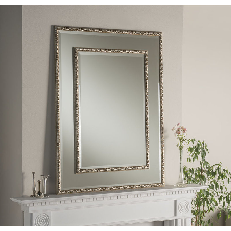 Lerch Wood Flat Wall Mirror