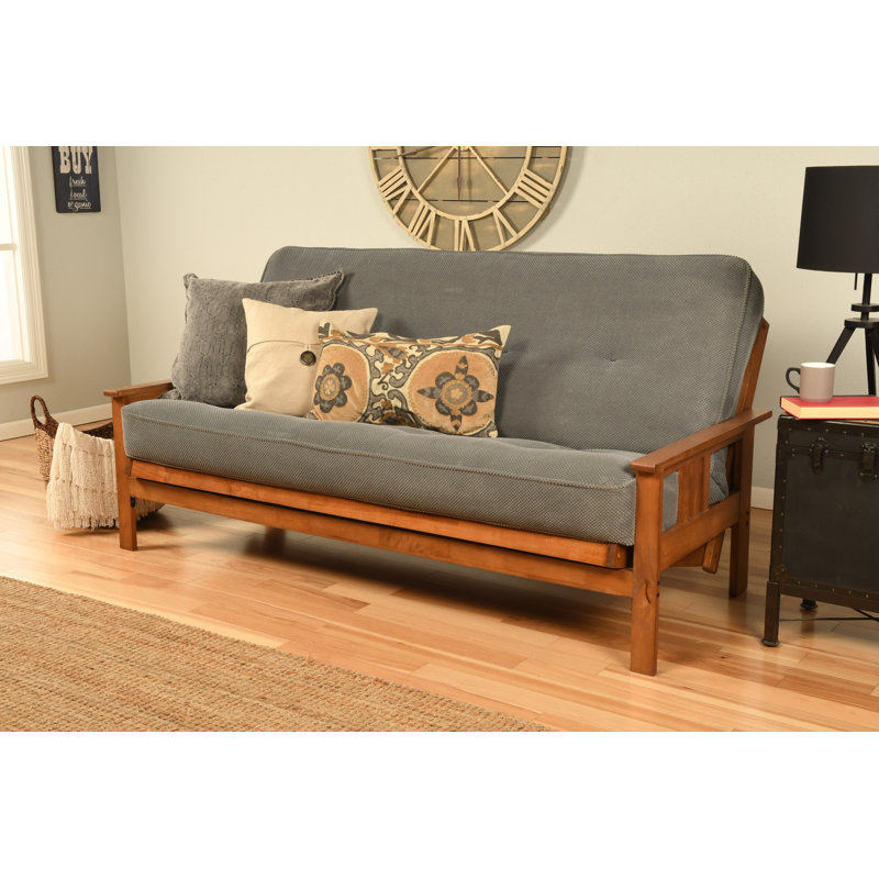 Johnte Full-Size Futon Frame and Full-Size Innerspring Mattress, À ressorts, Tonnerre Marmont, Barbade