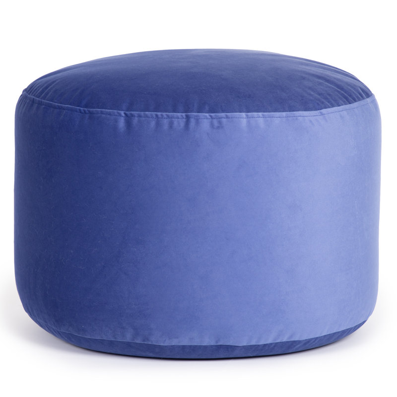 Franka Velvet Ottoman, Blue Velvet