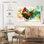 Chickens and Roosters Rooster, reproduction d'art sur toile-998679952