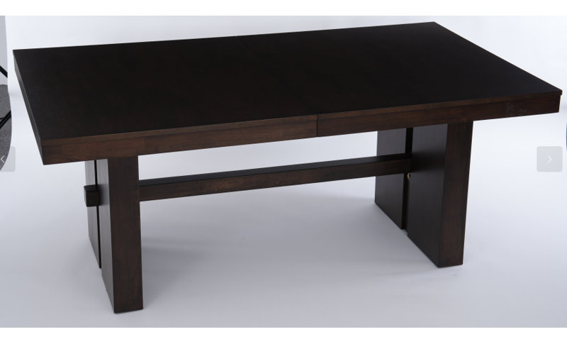 Table de salle à manger 71,5 "à 89,5" Mid Century, Walnut