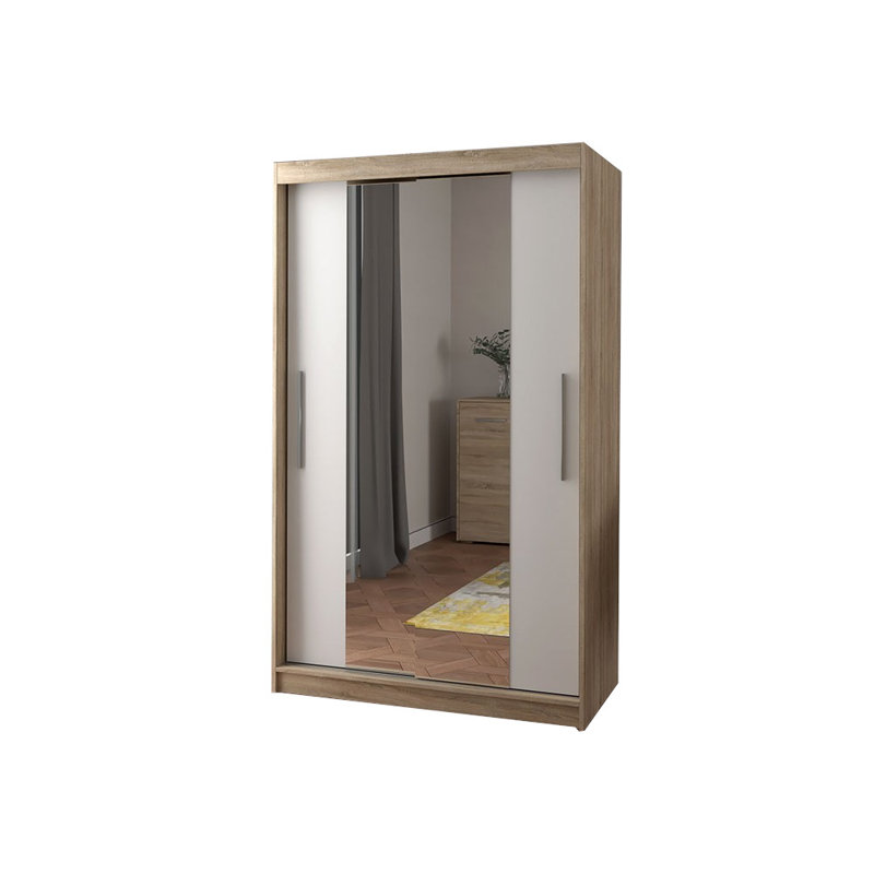 Hepsibah 2 Door Wardrobe, Sonoma/White