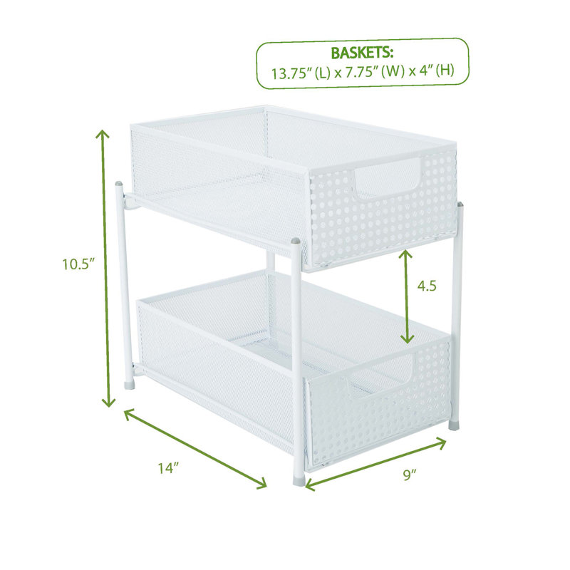 Cabinet Shelving Rack, White