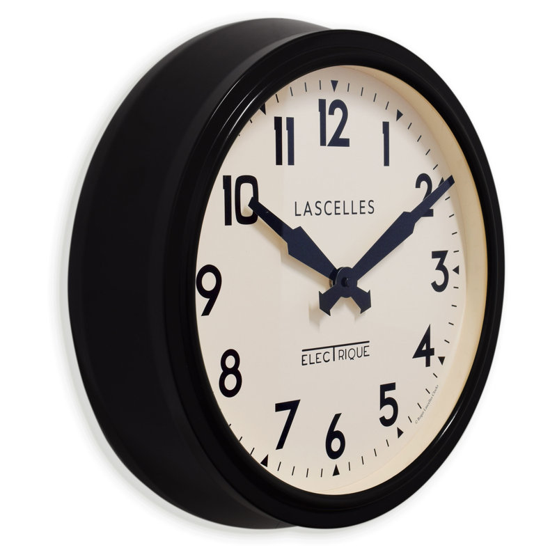 Smiths Metal Wall Clock, Black