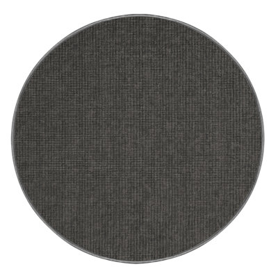 Machine Washable Solid Gray Area Rug