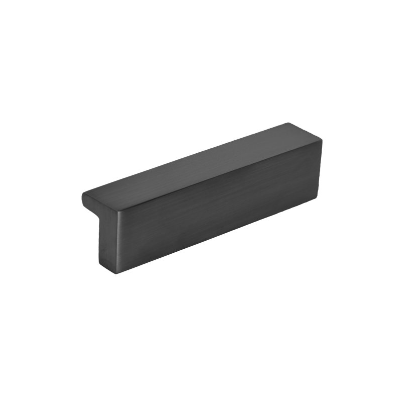 Cabinet Finger Edge Pull, Satin Brass, 1.26"