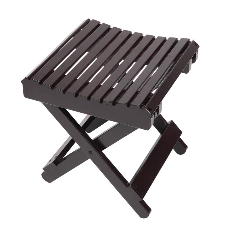 Orear Solid Wood Accent Stool, Brown