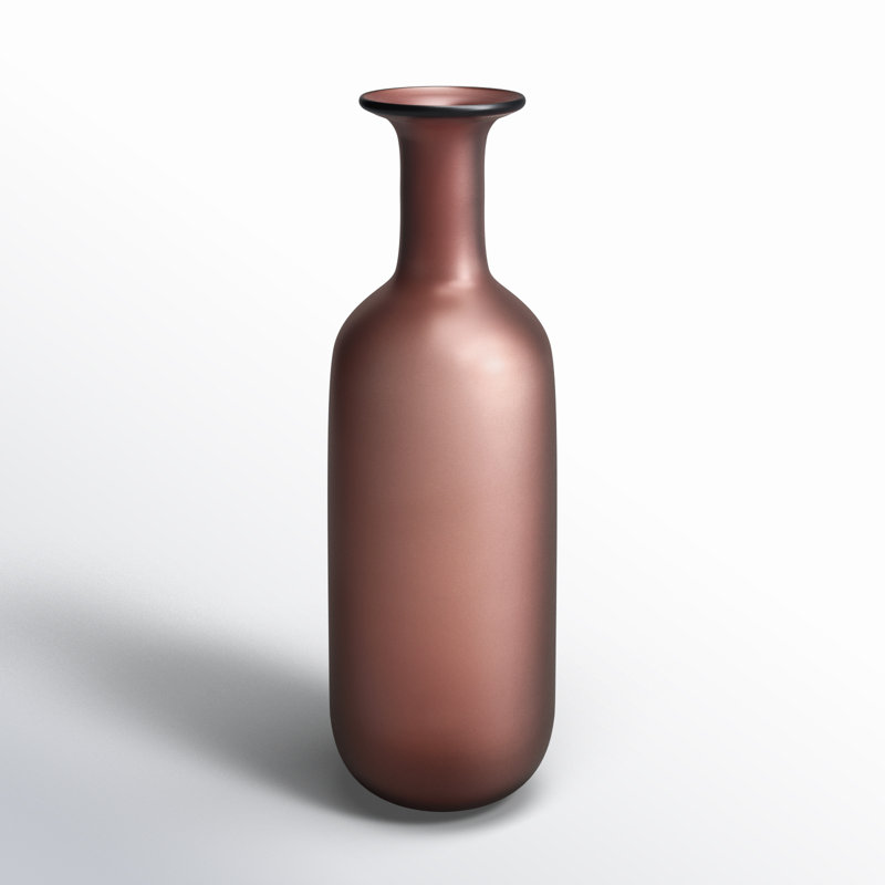 Alfredo Llorens Novelty Brown Glass Table Vase