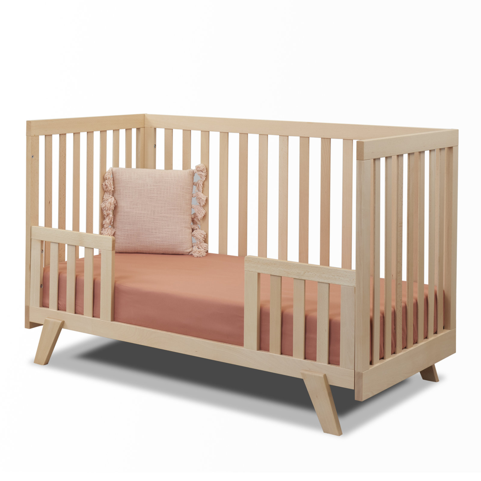 Luce 2-in-1 Convertible Crib, Natural Wood