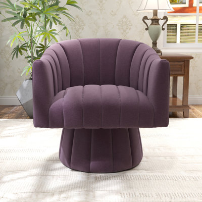 Ghinita 26.77'' Wide Tufted Velvet Swivel Barrel Chair -  Mercer41, 75F78CABE12B49D9A0EAF6CA758DEFE3