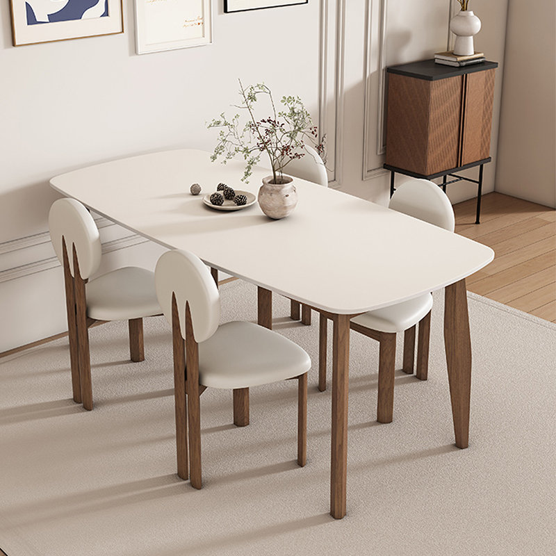 4 - Person Four Leg Dining Set, 29.53"H x 62.99"L x 31.5"W
