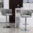 Stylish Adjustable Swivel Bar Stools Set Of 2, Ideal For Kitchen Island, Cafe, Pub And More.