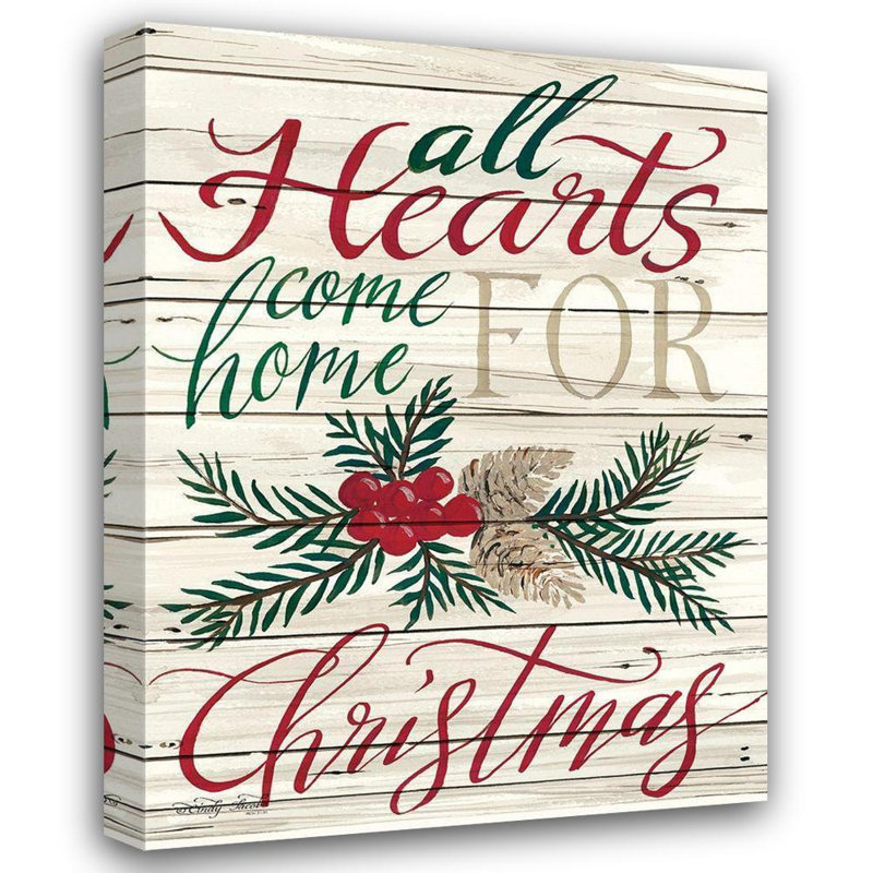 «The Holiday Aisle® Jacobs», art sur toile tendue de la galerie Cindy, «Home for Christmas», H 18 po x l 15 po