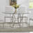 Lofton Round Glass Top Metal Base Dining Table-828605269-828532889