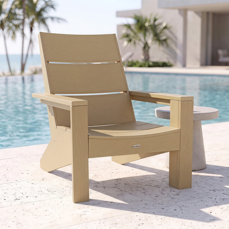 Chaise 3 panneaux Muskoka 001 en polymère, Jaune