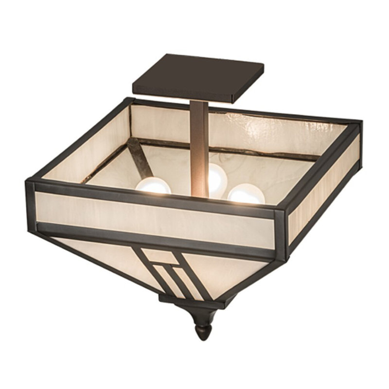 Taren Glass Semi Flush Mount