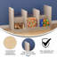 Unité de rangement en bois à double face de classe commerciale Bright Beginnings
