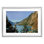 Golden Peaks over River, reproduction encadrée sous verre, conception de Madison Starnes