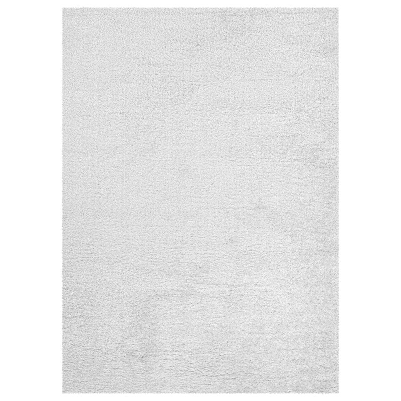 Shag Indoor / Outdoor, Rectangle 3'11" x 5'7", White