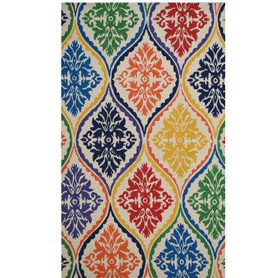 Floral Wool Hand Woven Area Rug