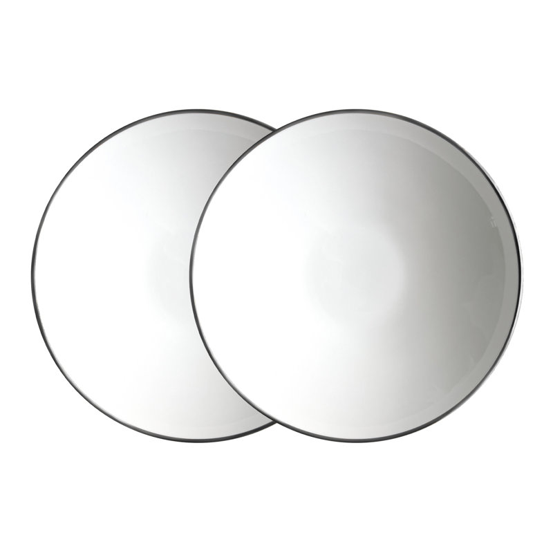 Alex Platinum Bone China Soup Bowl, Silver