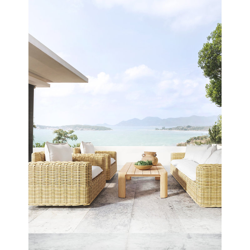 Table basse en teck naturel