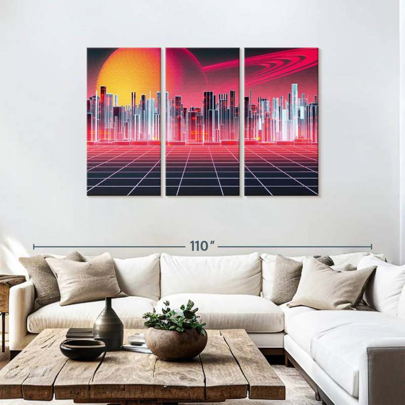 Kelan Digital Metropolitan, 48" H x 74" W