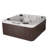 Annapolis™ 6-Person 50-Jet Lounger Hot Tub Spa with 2 Pumps, LED Lighting, Stainless Steel Heater and Ozonator, Insulated Cover Included-100028128