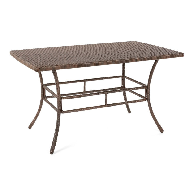 Rummel Rectangular Metal Outdoor Dining Table , 61'' in. W 29'' in. D