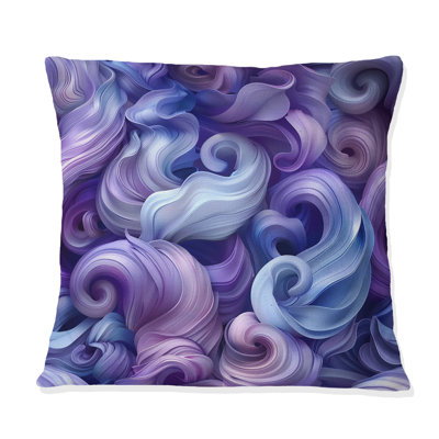 Coussin Lavender Fluid Dreams II - Modern