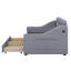 Lit de jour simple rembourré avec accoudoirs de rangement et port USB-93672577