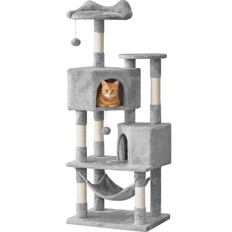 Habitation pour chat 55 po Bineta, Gris clair