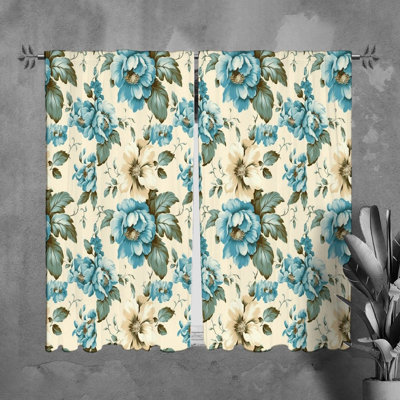 Paire de rideaux obscurcissant en polyester Mujaffar
