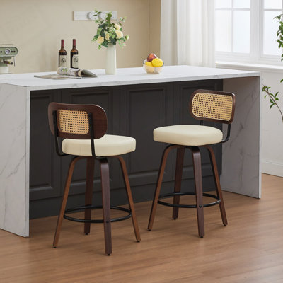 Tabourets de bar pivotants à hauteur de comptoir pour îlot / cuisine / comptoir / bar