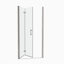 Porte de douche pivotante universelle à réglage de 1 3/8 po avec verre trempé de 1/4 po