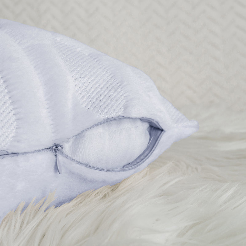 Housses de coussin en fausse fourrure Tatami, Brume de lavande