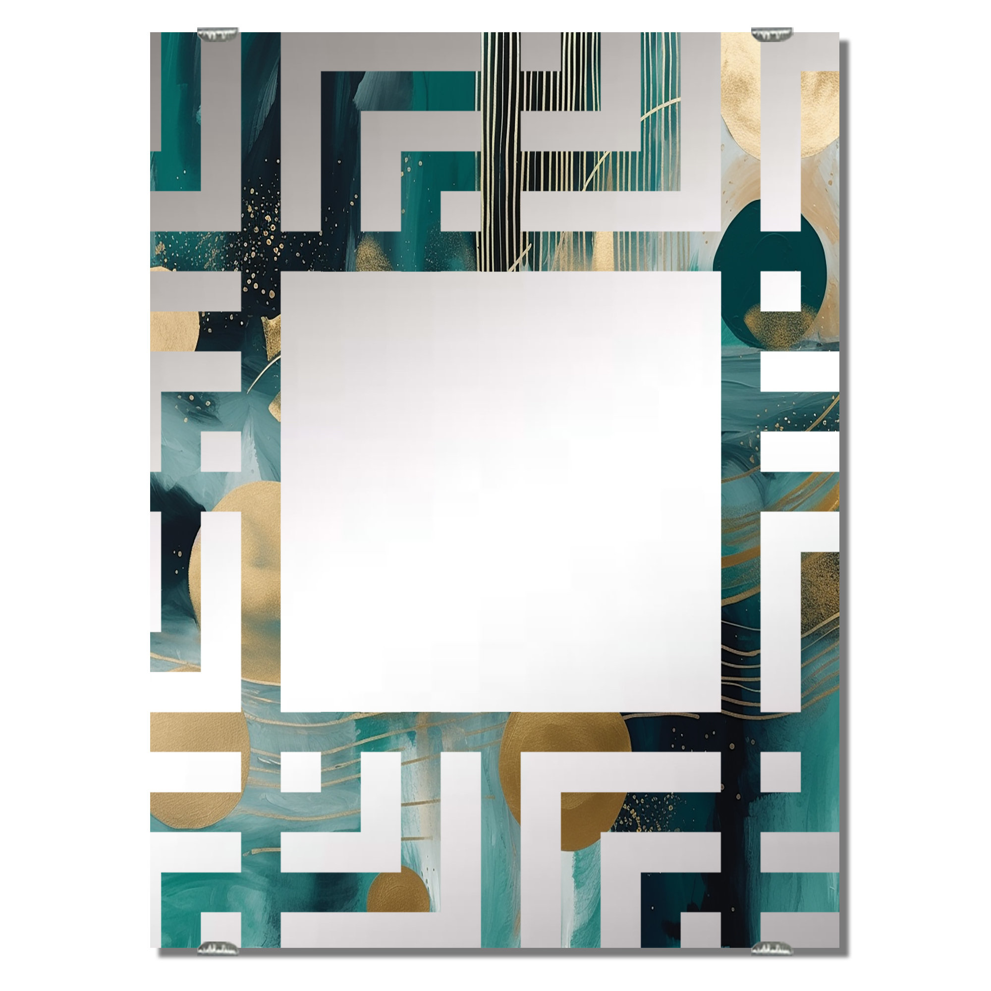 East Urban Home Chalmus - Abstract Shapes Mirror Wall Decor MIR137746 ...