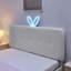 Lit tapissier pour enfants avec tête de lit surdimensionnée pour oreilles de lapin, lumières DEL et 4 tiroirs de rangement-973293577
