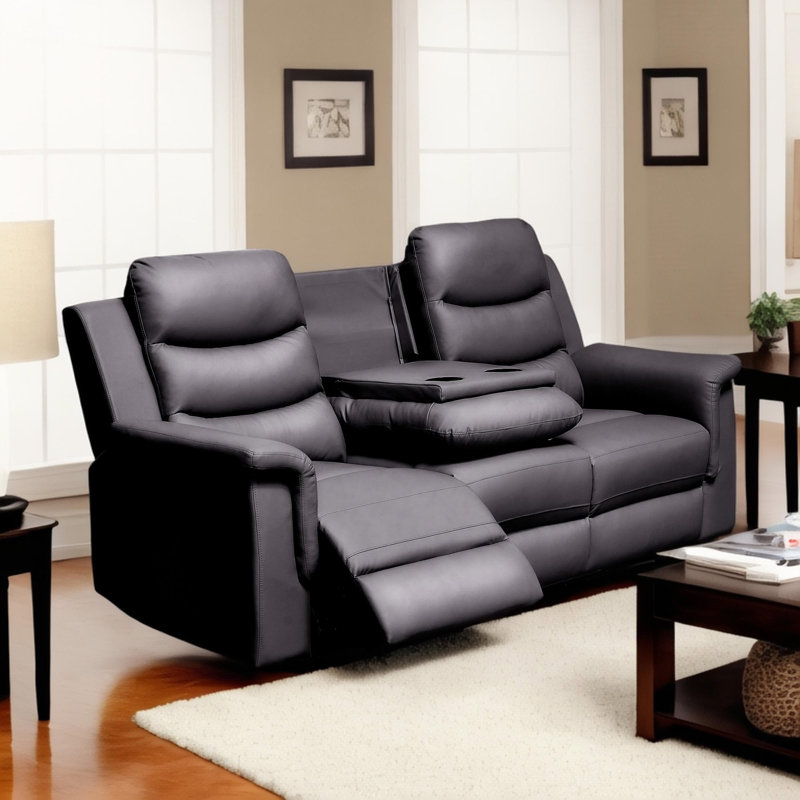 Causeuse inclinable avec housse de console centrale