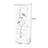 White Rectangular Solid + Manufactured Wood Jewelry Armoires