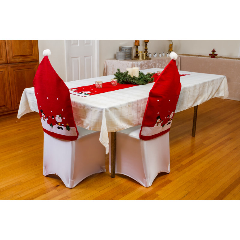 Housses de dossier de chaise de Noël