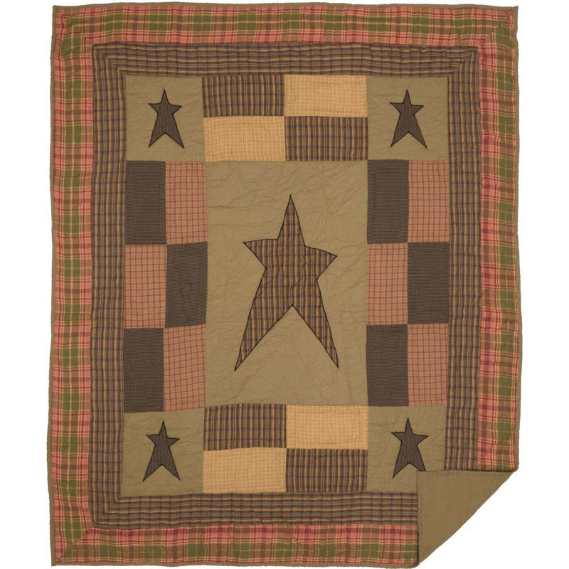 Stratton 60"x50" Reversible Cotton Quilted Throw Blanket