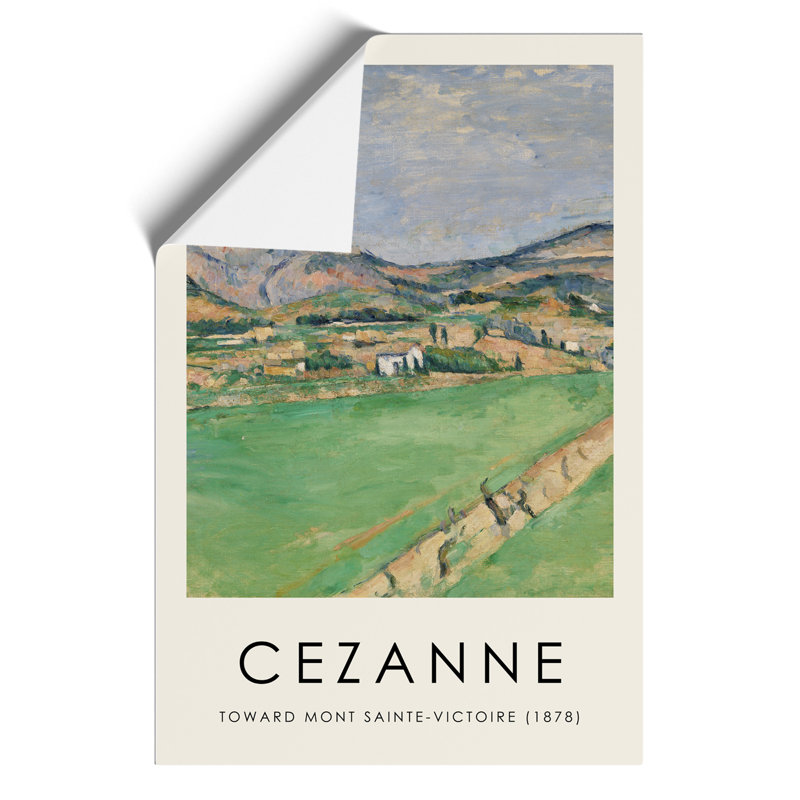 Toward Mont Sainte Victoire Print by Paul Cezanne - Frameless Print, 59cm H x 42cm W x 0.1cm D
