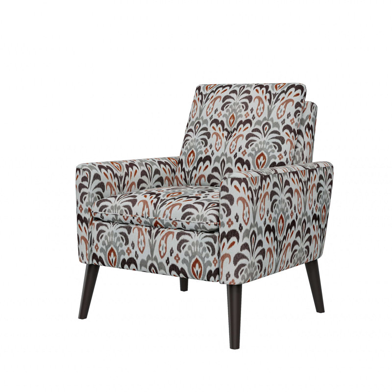 Fauteuil d'appoint avec pieds en bois massif